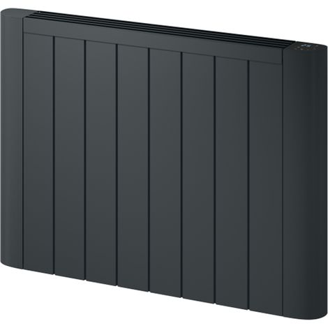 Reina Serre Electric Horizontal Aluminium Radiator 580mm H x 800mm W - Anthracite