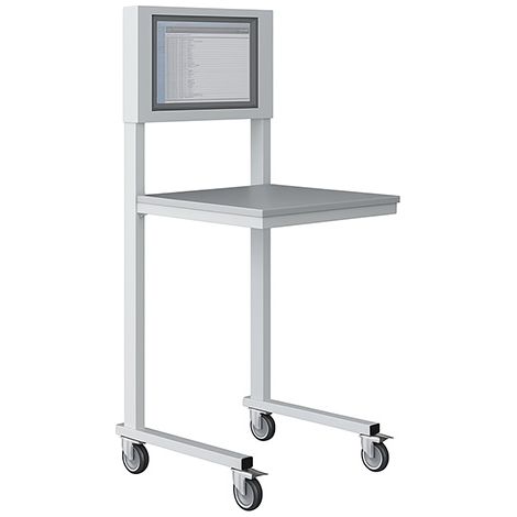 Supporto mobile per computer - Schermo da 22 pollici - Grigio chiaro - W040010011-GC (1/4)