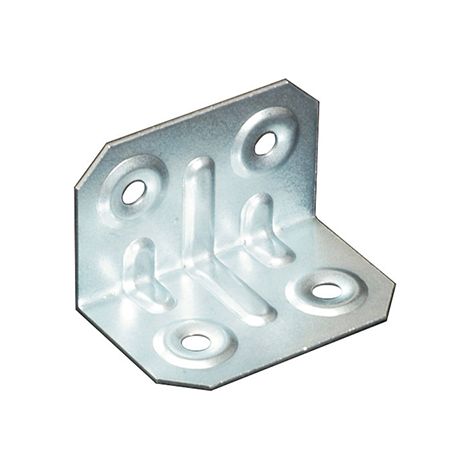 Piastrina ad angolo in acciaio zincato 20 x 20 x 50 mm.