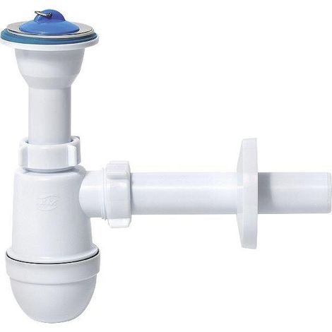 Sifón de lavabo de 5/4" con filtro metálico, salida de 32 mm (1/2)