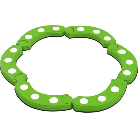 Poutre d'équilibre, 6 segments incurvés, saillies sensorielles, capacité de charge de 50 kg, verte (1/5)