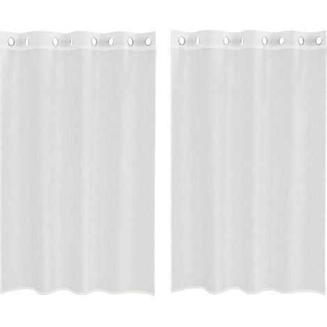 Maison Exclusive - Tende in Voile con Occhielli 2 pz Bianco