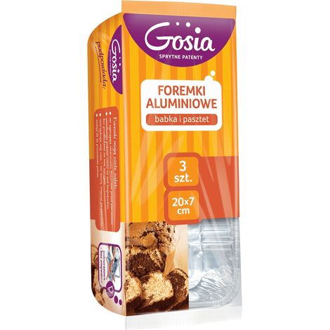 Moldes de aluminio Gosia de 500 ml, 3 unidades (1/4)