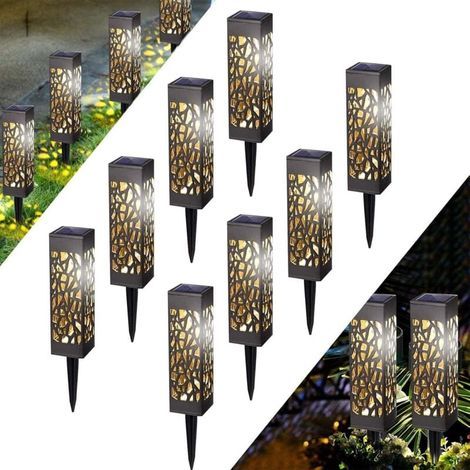 Solarleuchten für den Außenbereich, IP65 wasserdicht, für Einfahrt, Terrasse, Rasen, Gartengestaltung, Partys, Weihnachten (8er-Set) (1/5)