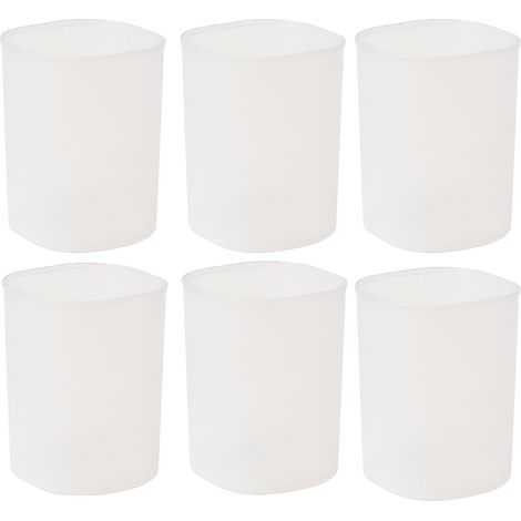 Porte-Stylos - Organiseur Bureau Acrylique Translucide 10,1 cm x 7,2 cm - Pour Stylos Crayons Fournitures École Maison - Lot de 6 (1/5)
