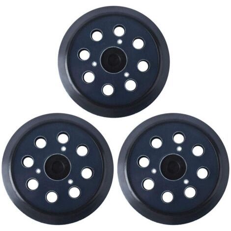 Disco de lijado de 125 mm compatible con Makita 743081-8, repuesto para BO5010, 8 agujeros (3 piezas)