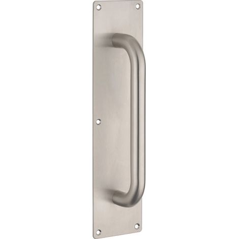 Thirard – Poignée de porte battante 300 x 75 mm – Avec plaque – Pour bois dur – Finition soignée