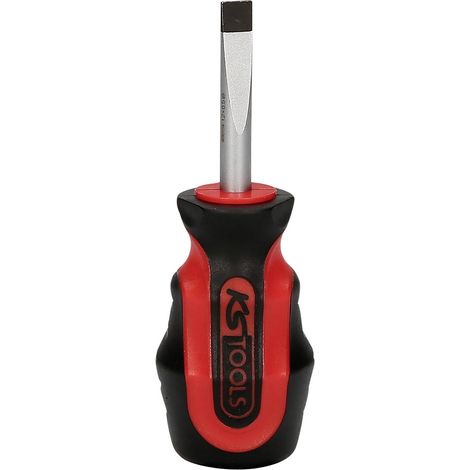 Kstools – Tournevis plat court 6,5 mm – Lame chrome vanadium brunie – Transmission de puissance optimale – Pour travaux de précision (1/5)