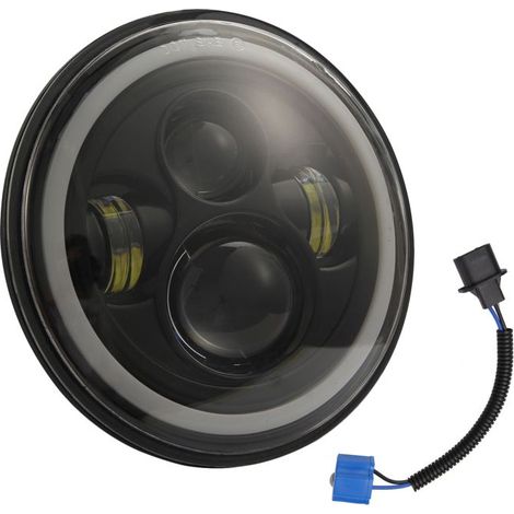 7-Zoll-Rundscheinwerfer mit LED-Beleuchtung (1 Stück) für Jeep Wrangler JK LJ TJ CJ und Motorräder (1/5)