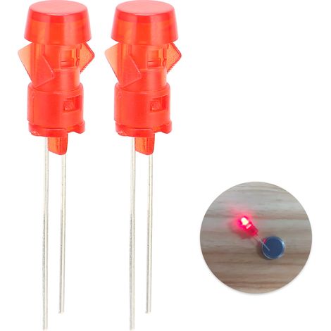 3-mm-F3-LED-Kontrollleuchtenabdeckung für Flugzeuge, Kunststoffgehäuse mit Lampenfassung und roter Kontrollleuchte im Lieferumfang enthalten (1/5)