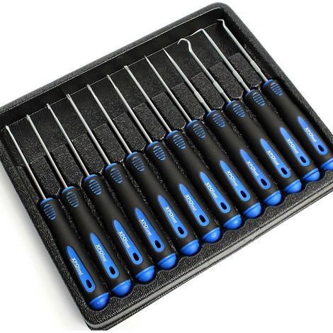 Jeu de 12 Tournevis de précision Cruciformes, pour vis à Fente, Hexalobulaires internes (1/5)