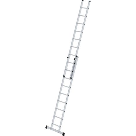 Günzburger Steigtechnik Sprossen-Schiebeleiter 2tlg. mit Standard-Traverse 2 x 9 Sprossen - 011609 (1/4)