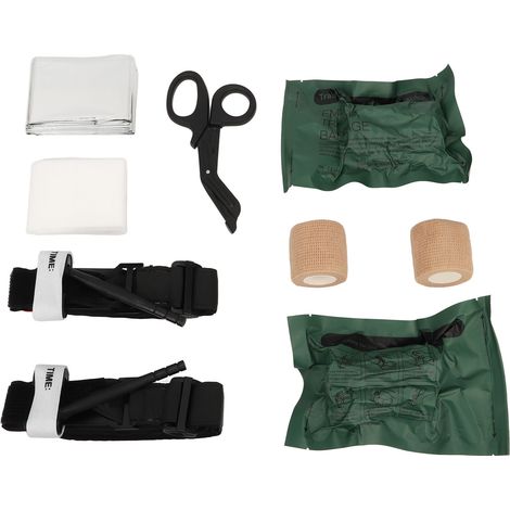 Trousse de premiers secours, trousse de survie, équipement EDC (Electronic Data Carrying) de survie en milieu sauvage et d'urgence, configuration de premiers secours (1/5)