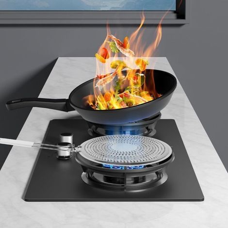 Diffuseur de chaleur en acier inoxydable 40 x 20.3 cm – Pour cuisson douce – Compatible avec plaques de cuisson au gaz (1/4)