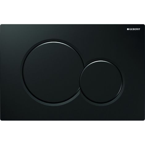 Déclencheur frontal Geberit WC plaque avec tiges anti-bruit 24,6 ×16,4 cm finition brillante (1/4)