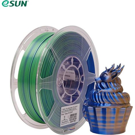 eSUN PLA-SilkMystic Filament eSUN PLA Filament 1.75mm 1000g Blue Orange Green