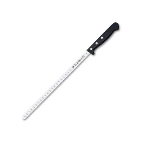 CUCHILLO JAMONERO ALVEOLADO ESTRECHO POM 29 cm. - 11,5"  D 3C - 3 CLAVELES
