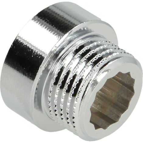 Rallonge de robinet 1/2'' x 10 mm laiton chromé