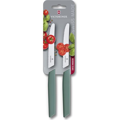 Lot de 2 Couteaux à Tomates et de Table, 11 cm