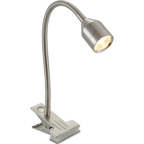 Lindby Lámpara de pinza 'Djamila' en Gris Metal
