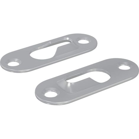 Percha con Agujero de Llave 2 pcs Plateado 45 x 16 x 3.5 mm vidaXL