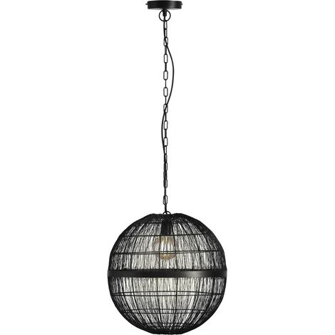 Globo - lámpara colgante - Hermi II - negro - metal - Ø 50cm - (1/3)