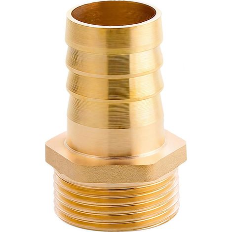 Brass Hose End G1 Ø32.5mm Male x Fitting Hook 25mm, Brass Tube Adapter (1/5)