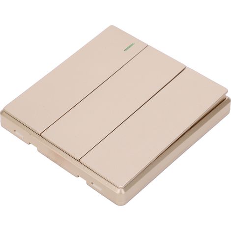 Interrupteur à distance sans fil, boîtier en plastique doré, contrôleur de lumières LED 3-Ouvertures TDL9987-3 (1/5)