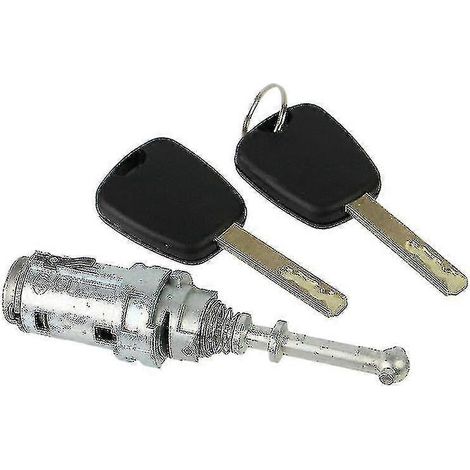 Barillet de serrure de porte avant gauche pour Citroën C2 C3 2002-2010 avec 2 clés (1/5)