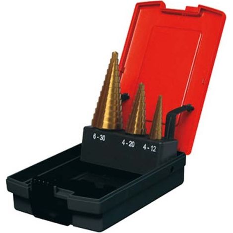 Kit brocas escalonadas MTMS3, HSS M2, 3pzas Metalworks 713051063