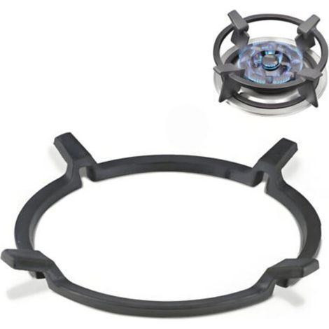 Support universel pour wok en fonte - adaptateur antidérapant pour cuisinières à gaz