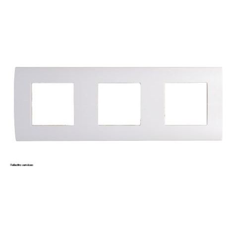 Plaque 3X2 modules horizontale entraxe 71mm Systo Hager Finition: Blanc