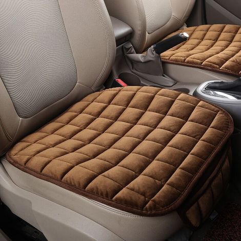 Cushions of seat auto - Cushions of winter membranes, hot and non Cushions comfortable with base in rubber (brown) (1/5)