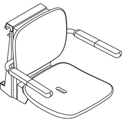 HEWI 802.51.13460 DR Siège suspendu Premium (1/2)