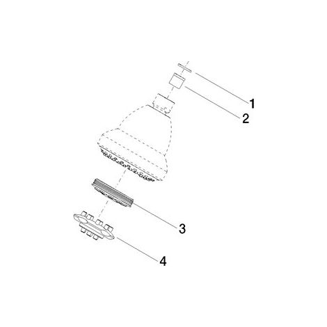 Dornbracht 04121112001-00 Tête de douche Pièces détachées