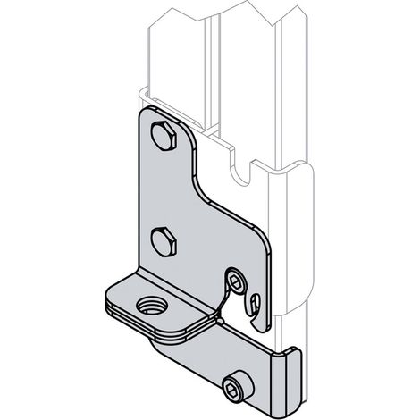 Hailo Erweiterungsset, Rastfunktion für Schiebebeschlagset A4 für Holm 40x20mm