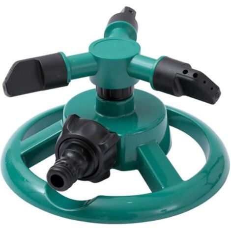 Lot de 2 arroseurs automatiques pour pelouse, système d'irrigation de jardin, grande surface de couverture, rotation à 360 degrés