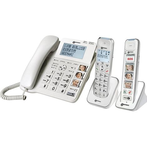 [NEUWERTIG] B-Ware Geemarc Pack Senior 295 Schnurgebundenes Seniorentelefon Anrufbeantworter