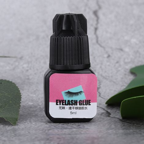 Colle pour extensions de cils 5 ml, séchage rapide, outil d'entraînement pour la pose d'extensions. (1/5)