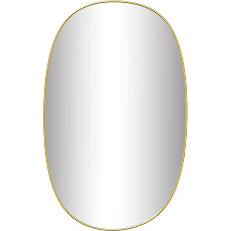 Miroir mural Doré 80x50 cm