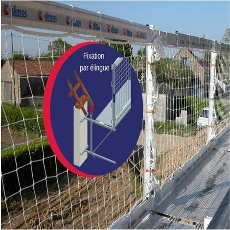 Pack échafaudage de toit acier 6ml avec fixation par élingue - DIMOS - 950 mm