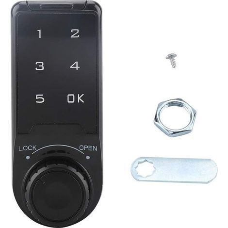 Serrure à Code Verrou Armoire Serrure Électronique Coffre fort,plastique (Size 20) (1/5)