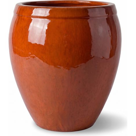 Macetero ATLAS 75x78cm naranja tropical
