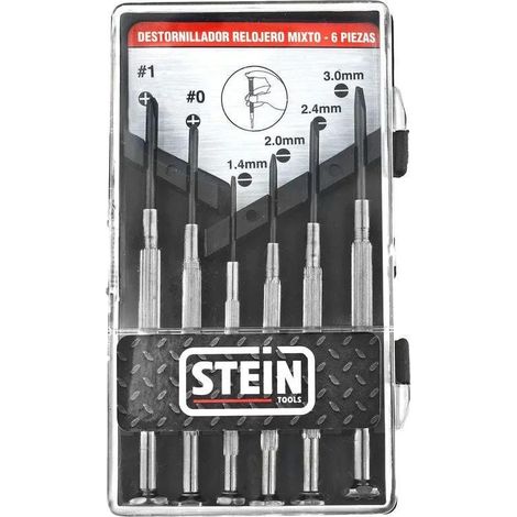 Set cacciaviti Stein 6 pezzi 7 cm cromo vanadio