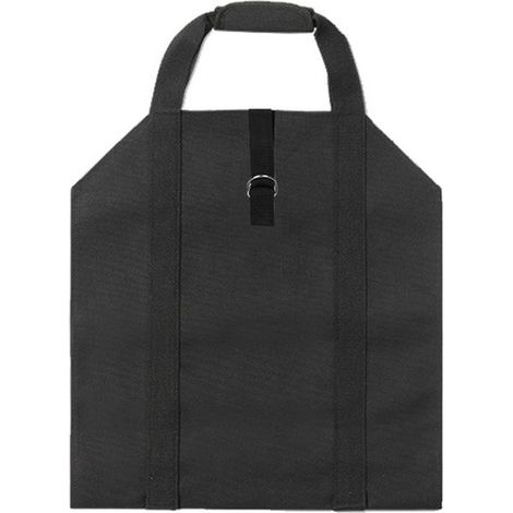 Black Firewood Storage Bag Outdoor Camping Firewood Lumberjack Bag Oxford Wood Storage Bag (1/5)