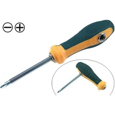 Jeu de Tournevis 3 en 1 Double End 80 mm - Outil Pratique et Polyvalent - Idéal pour Réparations - Beast (1/5)