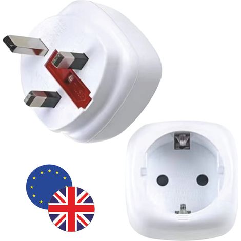 Adaptateur de voyage Europe vers Angleterre - garantie 2 ans (1/3)