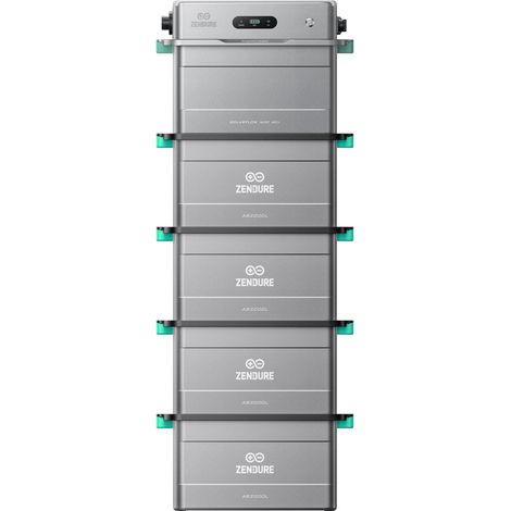 Zendure SolarFlow 1600 AC+ - Stockage AC Plug & Play, compatible avec panneaux solaires, HEMS ZENKI™ 1600W, 1,92 kWh extensible à 11,52 kWh, IP65. avec 4xAB2000L
