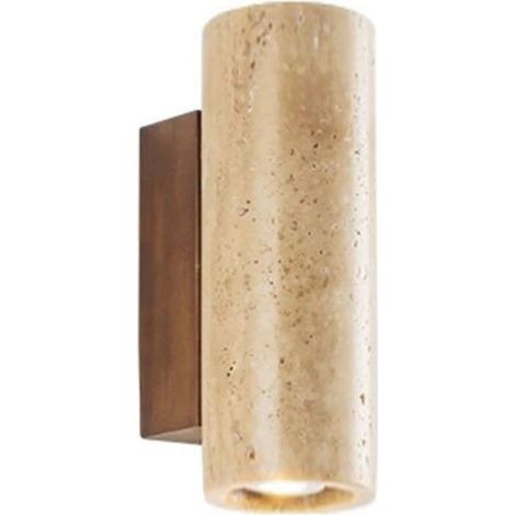 Applique murale en travertin jaune naturel Lampe murale de chevet de chambre à coucher de style japonais Allée intérieure couloir luminaires décoratifs salon mur de fond Applique (1/5)