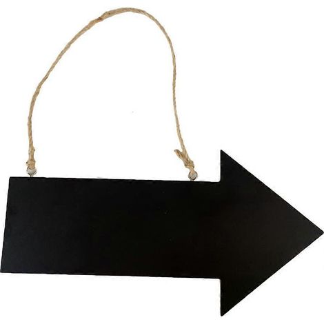 Panneau en bois avec flèches, panneaux à craie réutilisables, tableau directionnel, cadeau de pendaison de crémaillère (noir) (1/4)